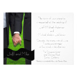 Two Grooms Custom Gay Wedding Invitations invitations