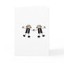 Two Grooms Dancing Happy Greeting Card