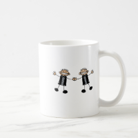 Two Grooms Dancing Happy Classic White Coffee Mug