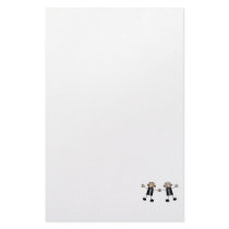Two Grooms Dancing Happy Personalized Stationery