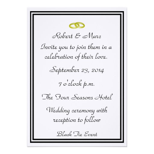 Two Grooms-Gay Wedding-Tuxedo Announcements