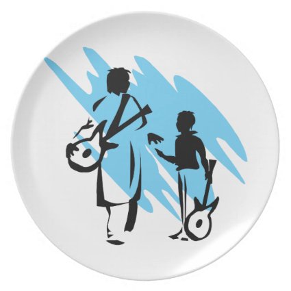 two guitar players outline musician blue.png plates