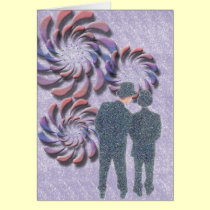Two Guys and Swirls cards