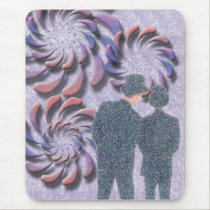 Two Guys and Swirls mousepads