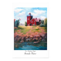 Two Harbors Light Poster posters by bmthour Two Harbors Light Poster posters