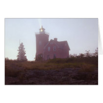 Two Harbors Lighthouse at Dusk cards by stebonhuff Two Harbors Lighthouse at Dusk cards