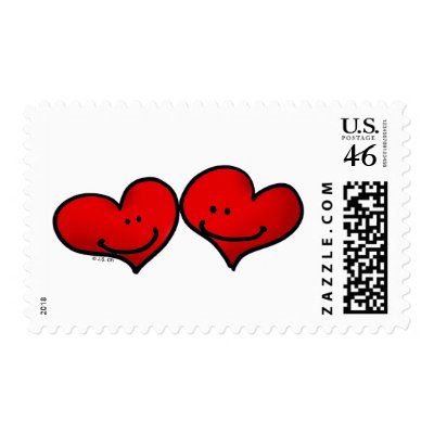 Two harts in love stamp by jsoh