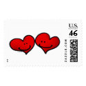 Two harts in love stamp