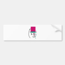 Two Hat Top Hat Bumper Stickers