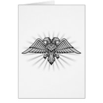 Two headed eagle greeting cards
