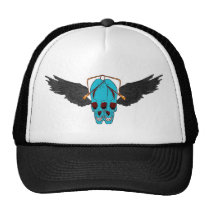 TWO HEADED SKULL hats