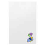 Two heads on a roller coaster custom stationery