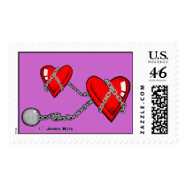 Two Hearts as One postage