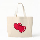 Two Hearts Canvas Bags