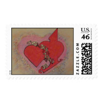 Two Hearts Beating as One postage by pmoore Two Hearts Beating as One postage