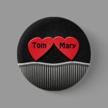 Two Hearts Button buttons