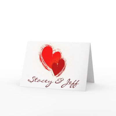 Two hearts in love cards