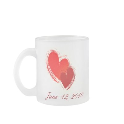 Two hearts in love coffee mug
