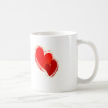Two hearts in love mug