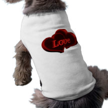 Two Hearts In Love Pet Tshirt