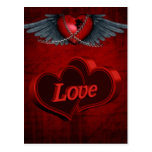 Two Hearts In Love Post Card