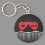 Two Hearts Keychain keychains