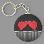 Two Hearts Keychain