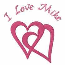 Two Hearts Love Valentine Pink Embroidered Design embroidered shirts