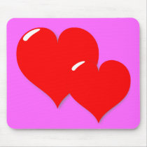 Two Hearts on Mousepad