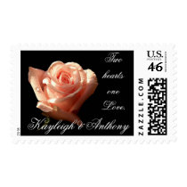 Two Hearts One Love postage