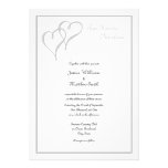 Two Hearts One Love Wedding Invitations