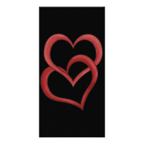 Two Hearts Custom Photo Card