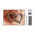 Two Hearts postage by TDSwhite Two Hearts postage