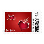 Two Hearts Postage stamps