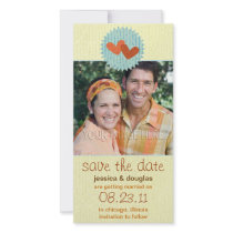 Two Hearts Save the Date Photo Cards photo cards