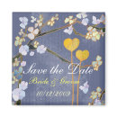 Two Hearts Save the Date Wedding Magnet magnet