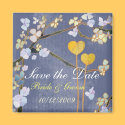 Two Hearts Save the Date Wedding Magnet