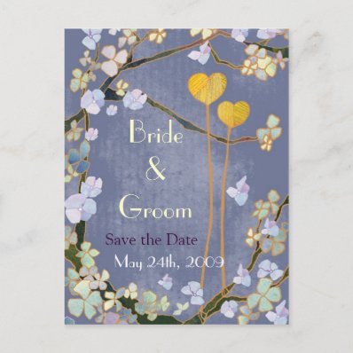 Two Hearts: Save the Date Wedding Postcards