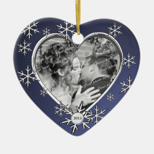 two hearts snowflake frame christmas tree ornament zazzle two hearts snowflake frame christmas tree ornament zazzle