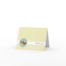 Two-Hearts Thank You Notecards cards