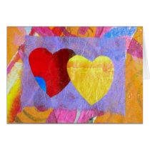 Two Hearts Together Card by jan4insight Two Hearts Together Card