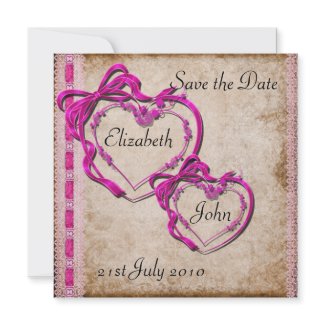 Two Hearts Together Invitation invitation