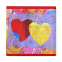 Two Hearts Together Magnet
