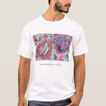 Two Hearts t-shirts by arteileen Two Hearts t-shirts