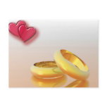 Two Hearts Two Rings Postcards