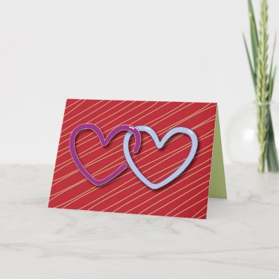 hearts pictures for valentine. Two Hearts Valentine Card by