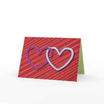 Two Hearts Valentine Card by CarmenWalsh Two Hearts Valentine Card