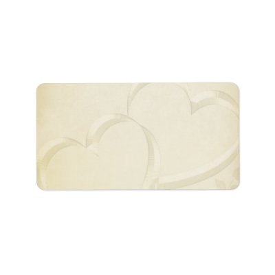 Two Hearts Wedding Labels