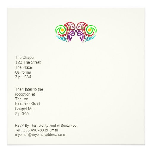 Two Hearts Wedding Personalized Announcement