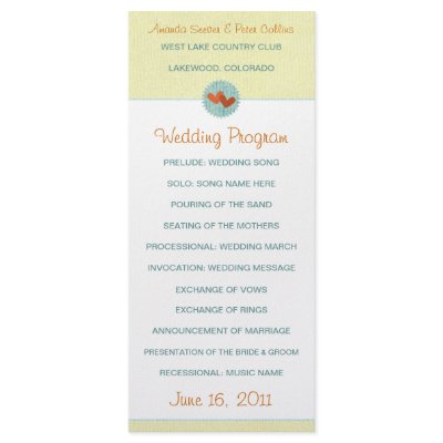 Heart Wedding Programs on Two Hearts Wedding Programs Rack Card Design From Zazzle Com